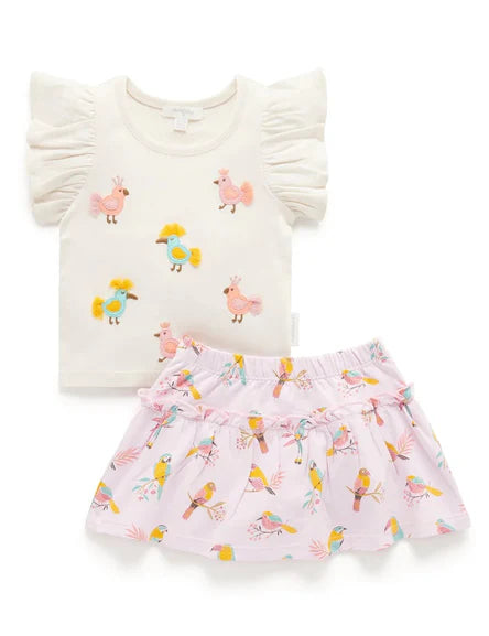 Purebaby Parrot Set - Parrot Print