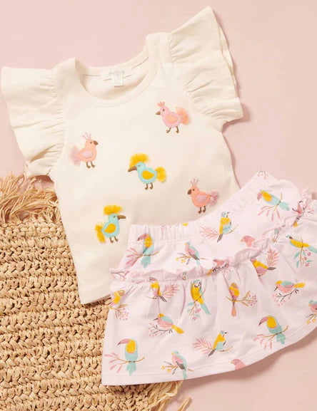 Purebaby Parrot Set - Parrot Print