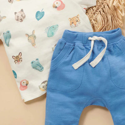 Purebaby Light Slouchy Pants - Atlantic