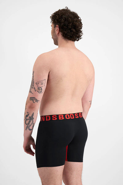 Bonds Men's Chafe Off Trunk - Black/Fire Engine