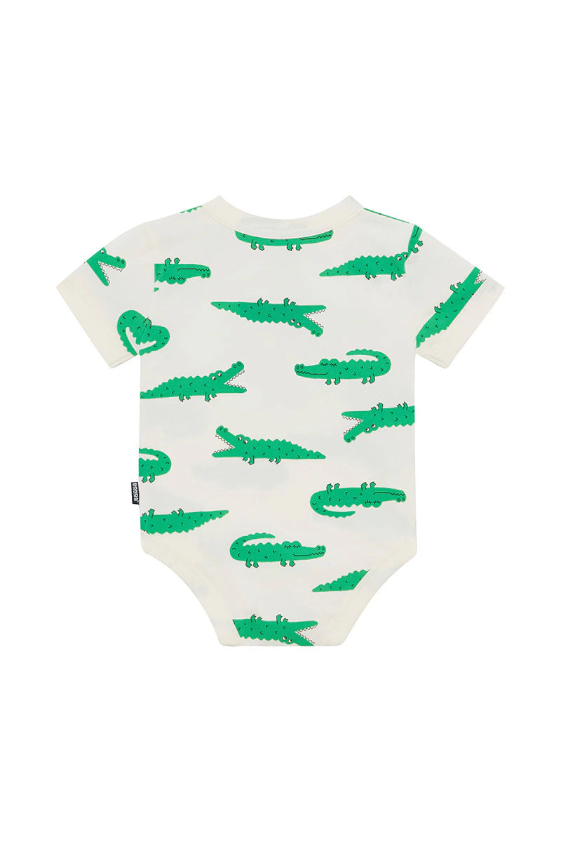 Bonds Roomies Short Sleeve Bodysuit - Crocodile Stomp