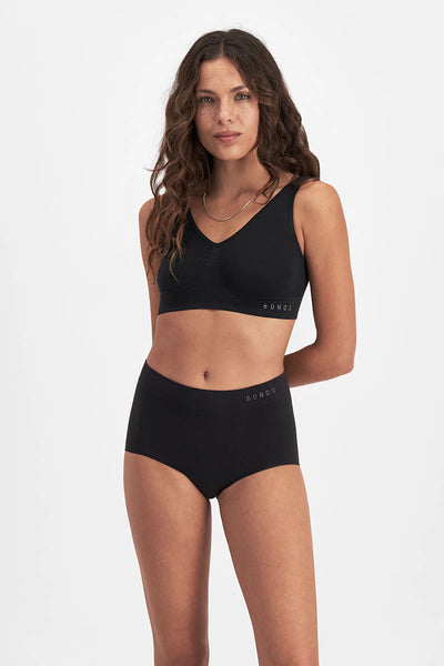 Bonds Women's Seamless Full Brief - Black