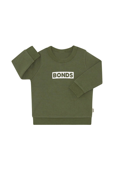 Bonds Baby Tech Sweats Pullover - Hiker Green