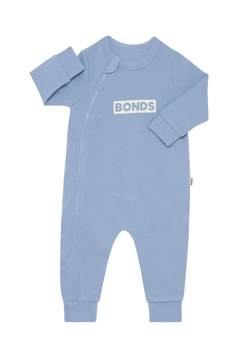 Bonds Tech Sweats Zip Wondersuit - Mountain Blue