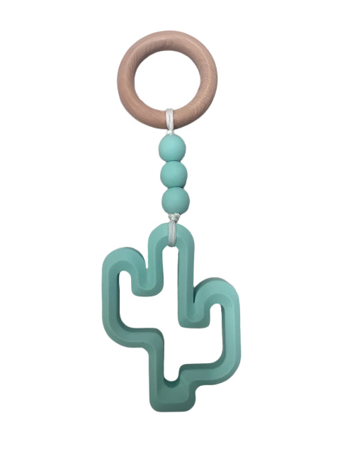 My Little Giggles My Little Rattle Teether - Mint Cactus