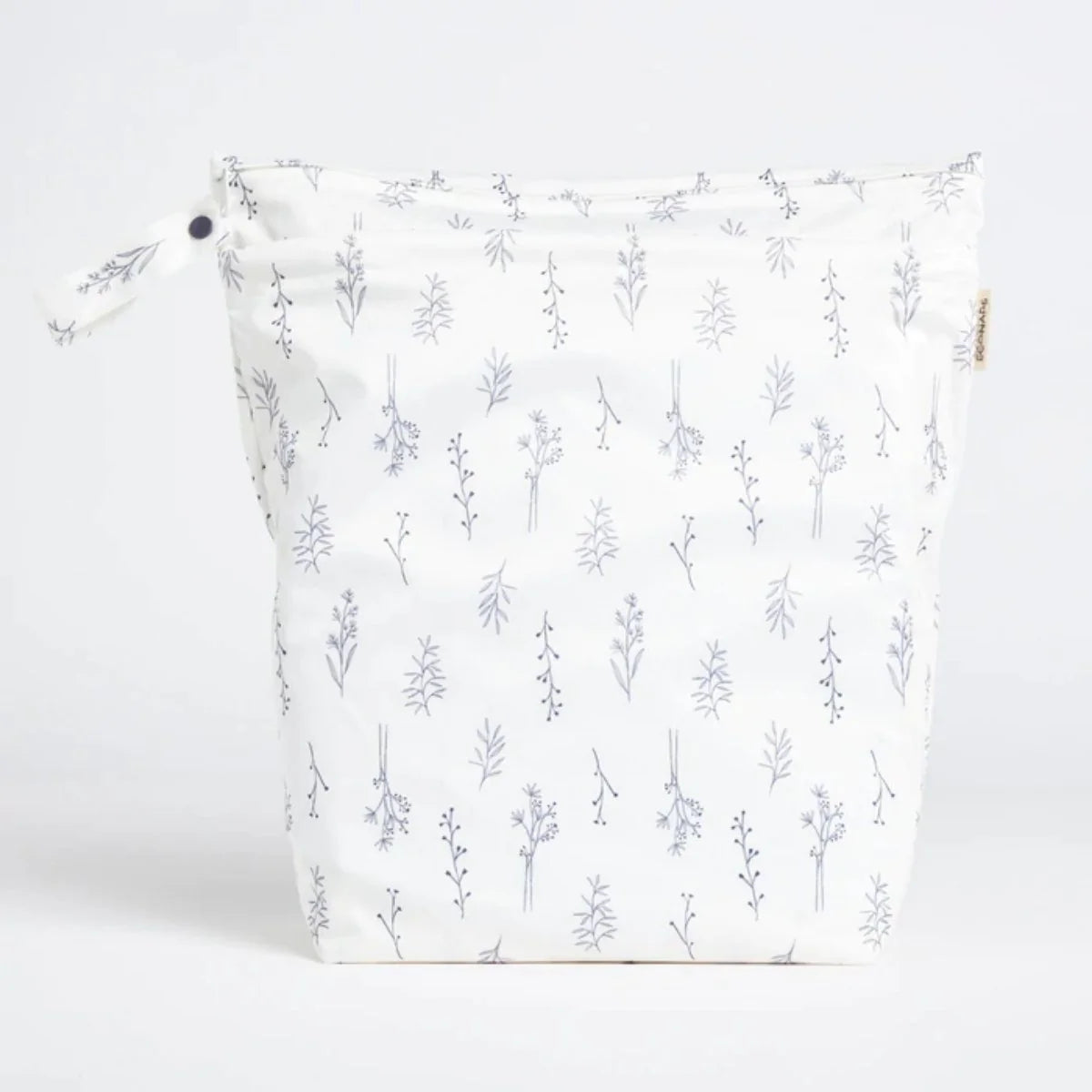 EcoNaps Overnighter Wet Bag - Grey Folk Botanical