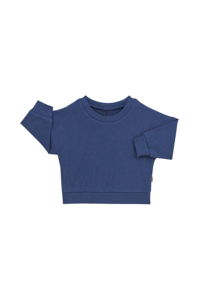 Bonds Wide Needle Rib Pullover - Bastille Blue