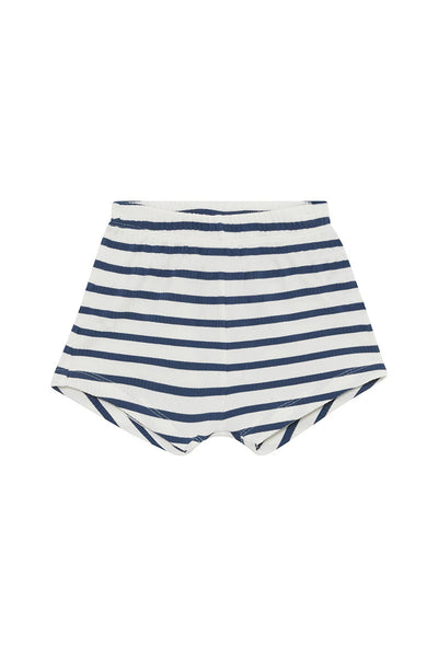 Bonds Wide Needle Rib Short - Marscapone /Bastille Blue