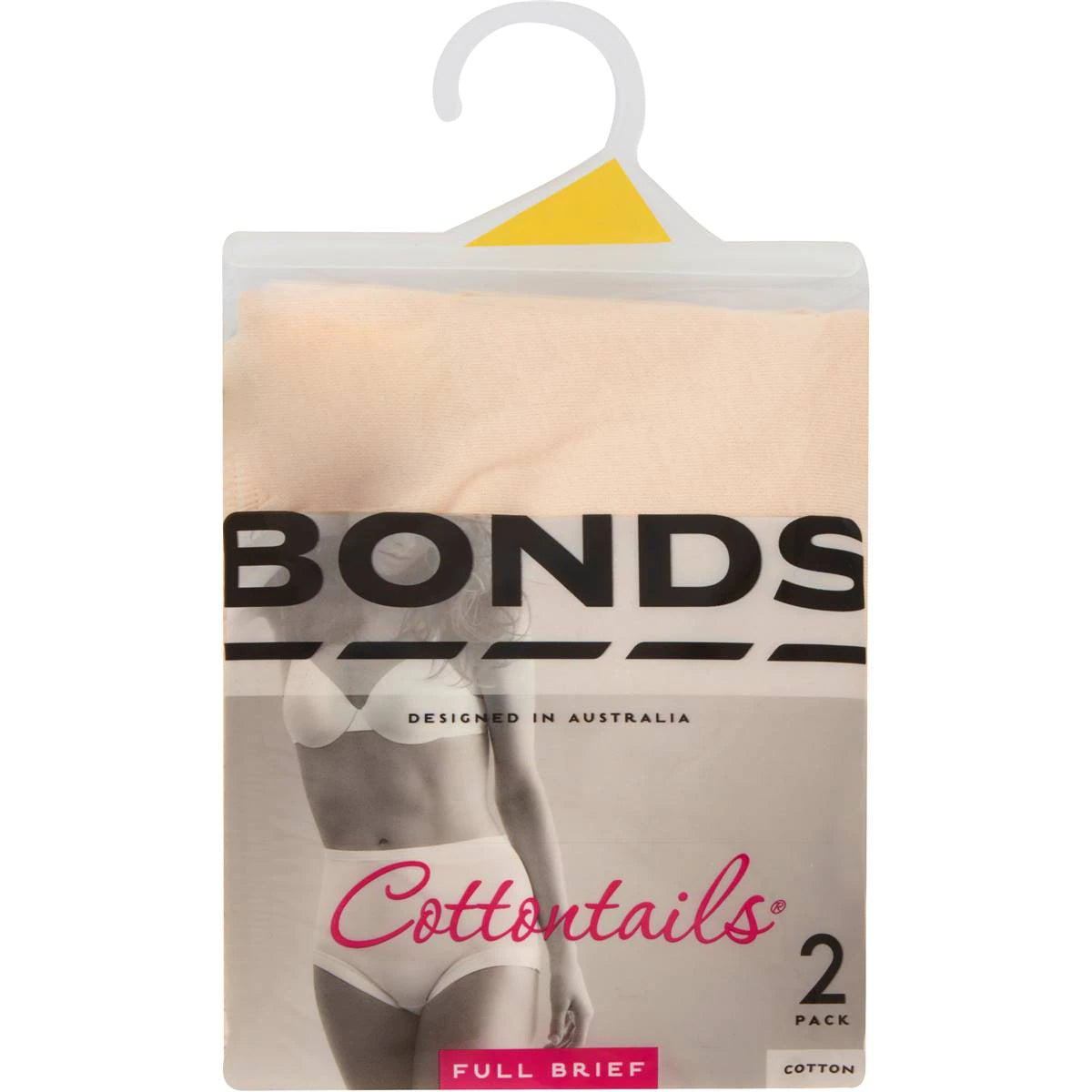 Bonds Womens Cottontails Full Brief With Lycra 2 Pack - Nude