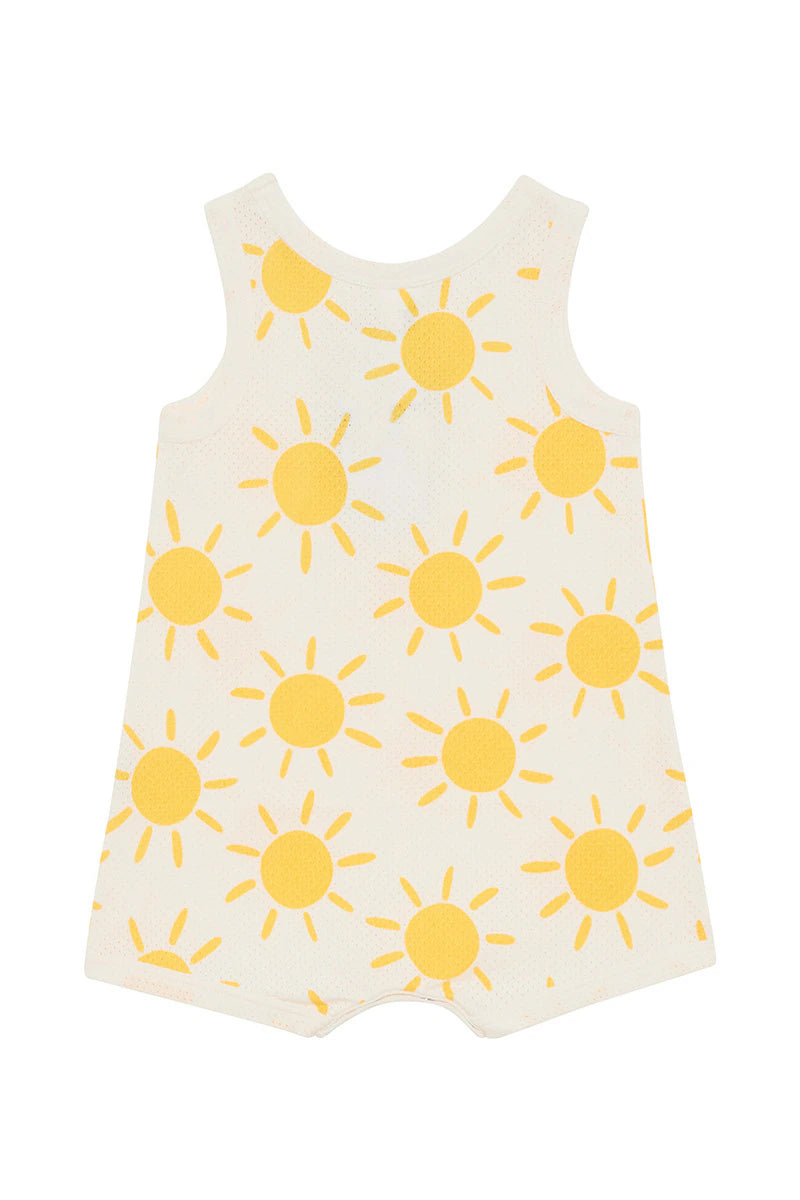 Bonds Wondercool Eyelet Hot Days Suit - Sun-Burst Yellow