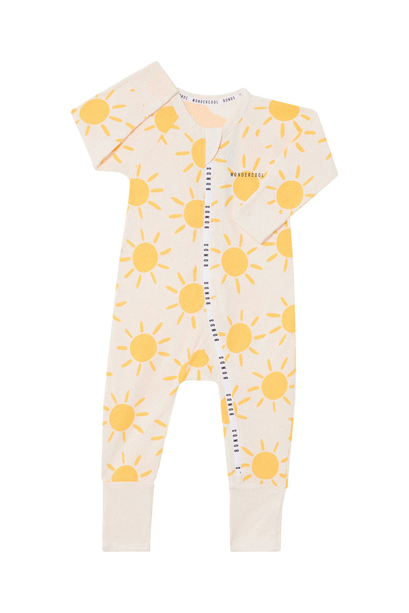 Bonds Wondercool Eyelet Zip Wondersuit - Sun-Burst Yellow