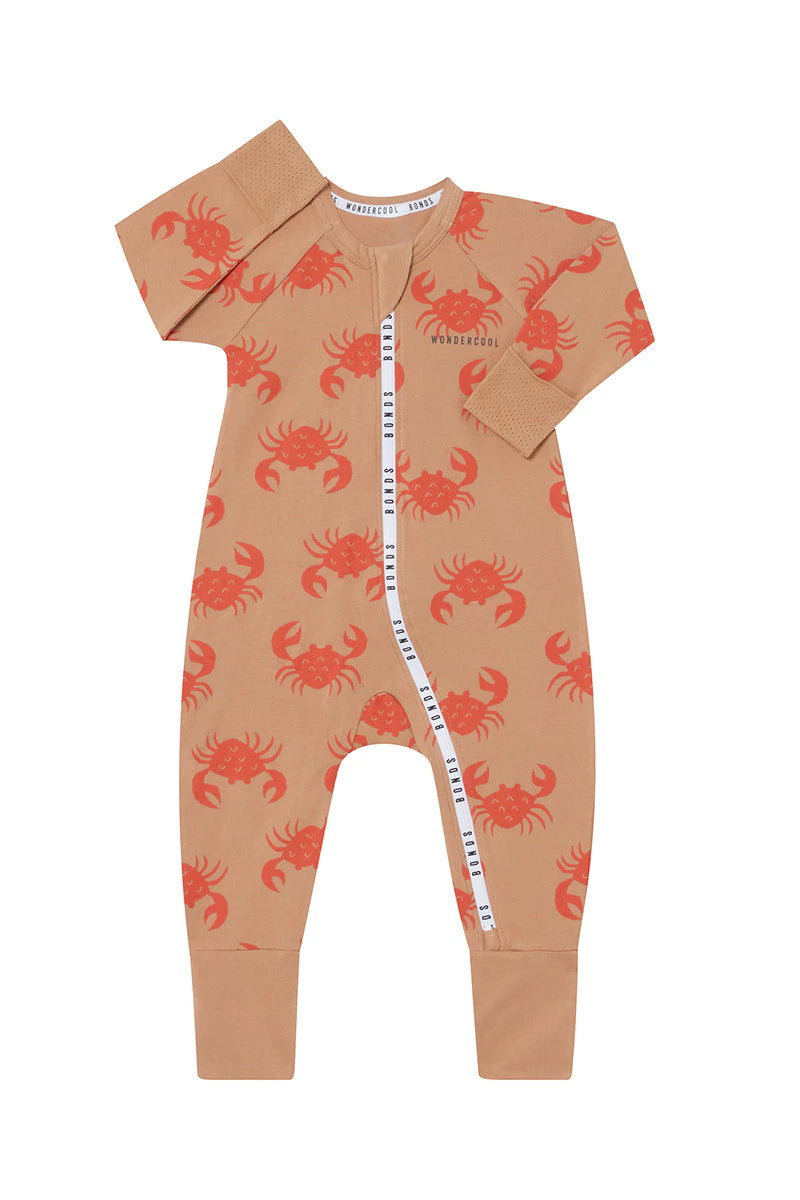 Bonds Wondercool Zip Wondersuit - Crab Attack Natural