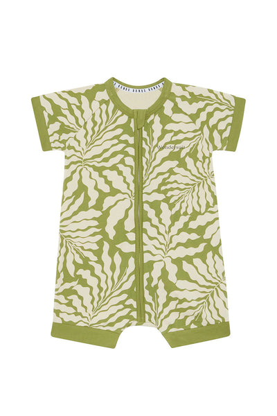 Bonds Zip Romper - Sunshine Tropics Khaki