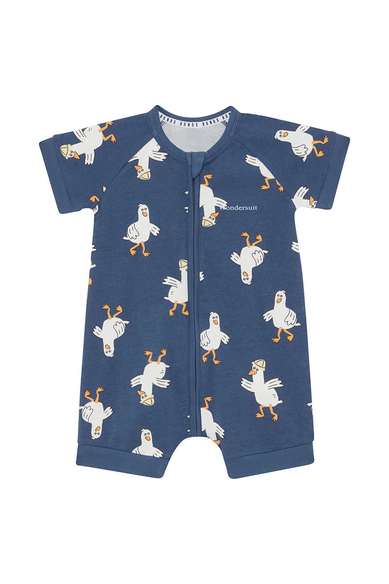 Bonds Zip Romper - Guss The Seagull Navy