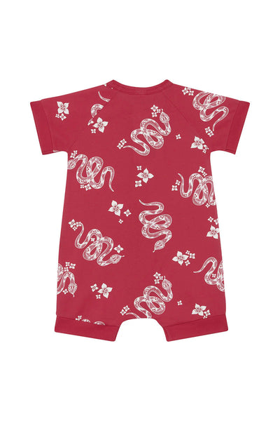 Bonds Zip Romper - Year Of The Snake Red