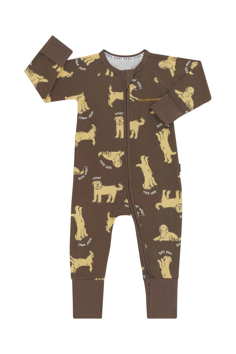 Bonds Zip Wondersuit - Goldie Dog Yellow