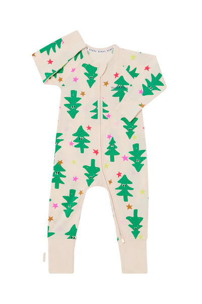 Bonds Zip Wondersuit - Twinkle Tree White