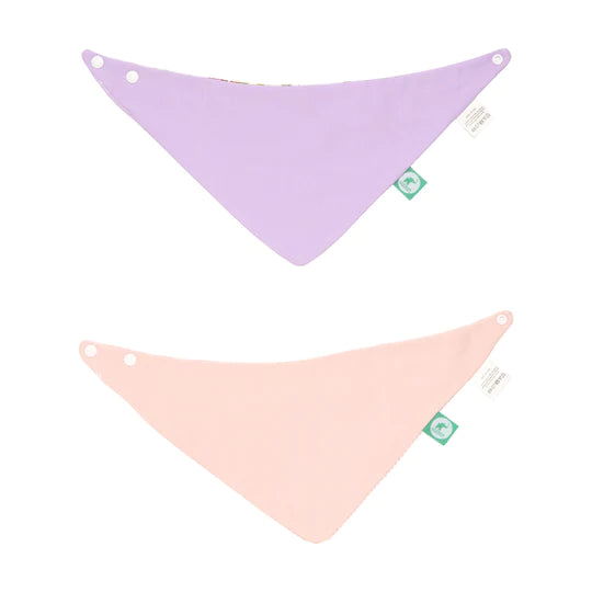 All 4 Ella Bandana Bibs 2 Pack - Rose