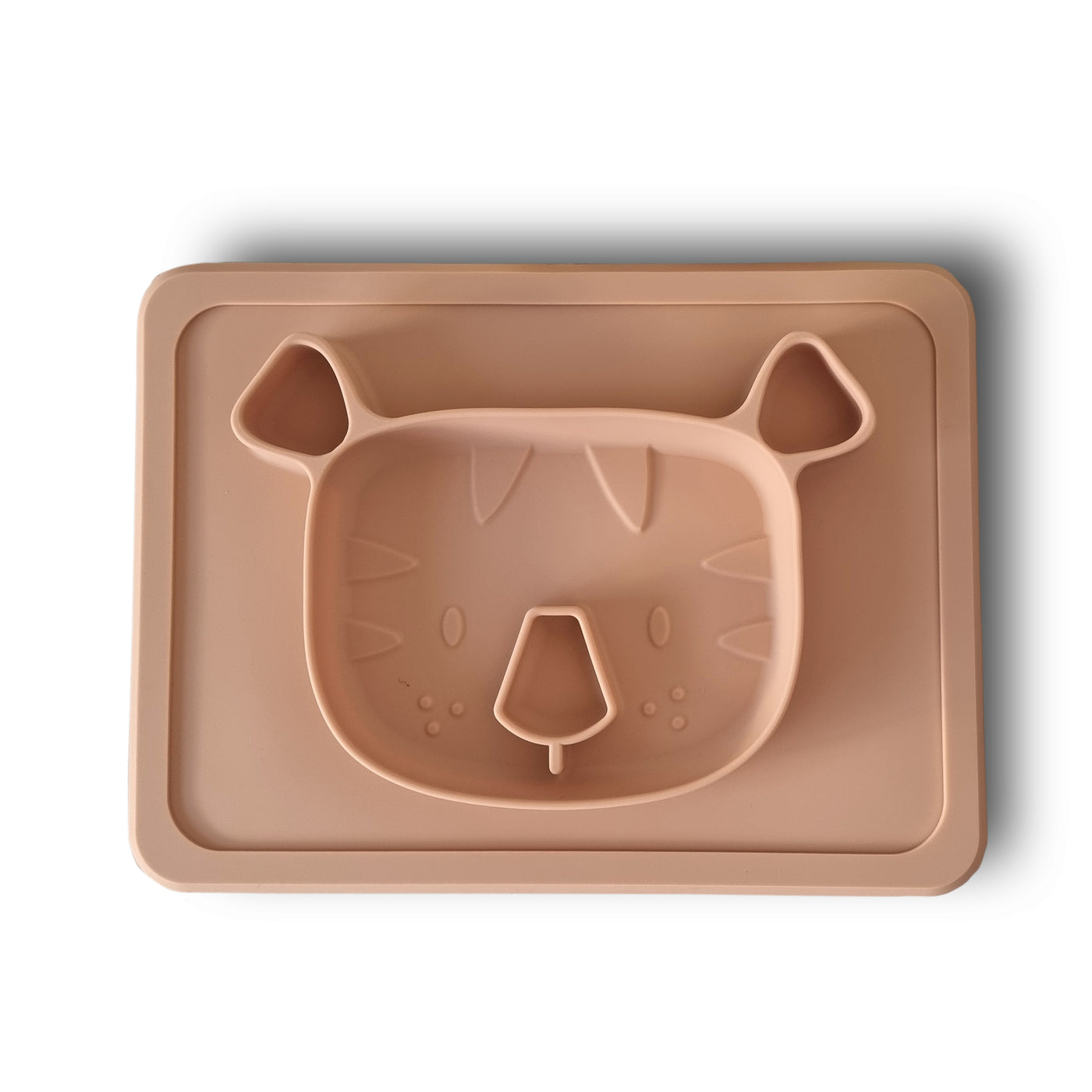 Plum My Baby Silicone Suction Plate - Walnut Tiger