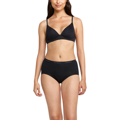 Bonds Women's Cottontails Full Brief 2 Pack - Black