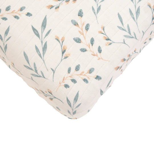 All 4 Ella Bamboo Cotton Fitted Cot Sheet - Willow Flowers