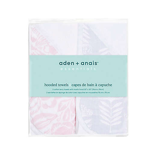 Aden And Anais Essential 2 Pack Hooded Towel Set - Damsel