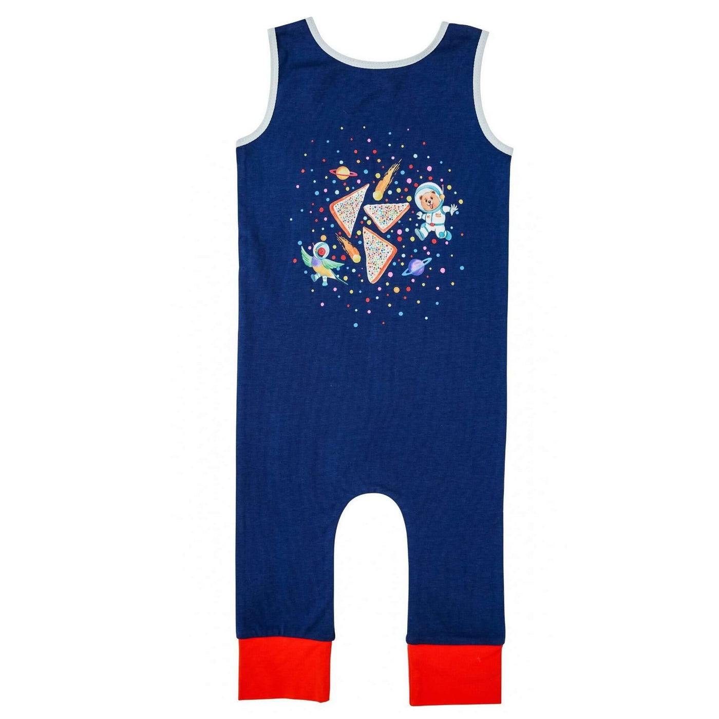 Romperoo Organic Romper - Goldie and Quentin Astronaut