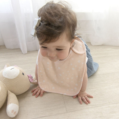 Living Textiles 2 Pack Baby Bibs - Ava/Blush Floral