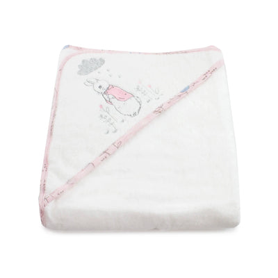 Bubba Blue Peter Rabbit 'Cloud' Hooded Towel - Pink