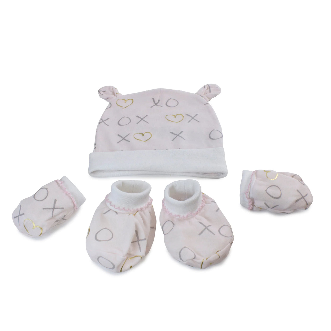 Bubba Blue Pink Bloom 3 Piece Bamboo Layette Gift Set