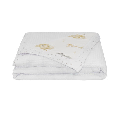 Living Textiles Cot Waffle Blanket - Savanna Babies