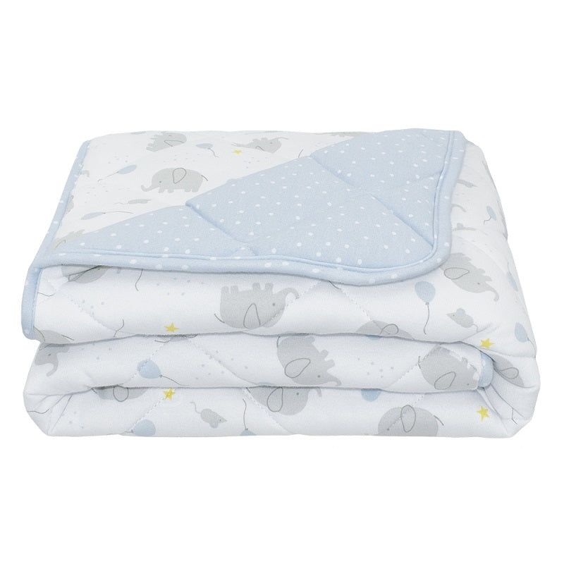 Living Textiles Quilted Cot Comforter - Mason/Confetti