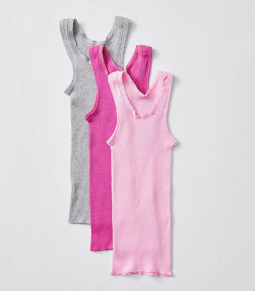 Bonds Baby Singlet Set 3 Pack Pink Sweet Pink Grey