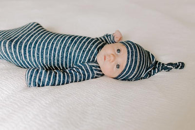 Aden and Anais Snuggle Knit Gift Set - Navy Stripe