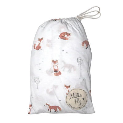 Mister Fly Bassinet Sheet Set 2 Pack - Woodland Fox