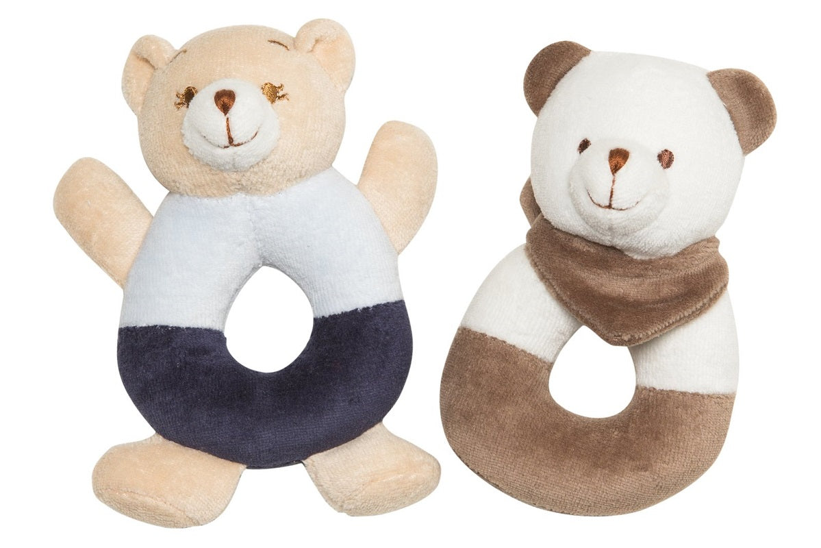 Emotion & Kids Ben Bear 2 Tone Blue Rattle