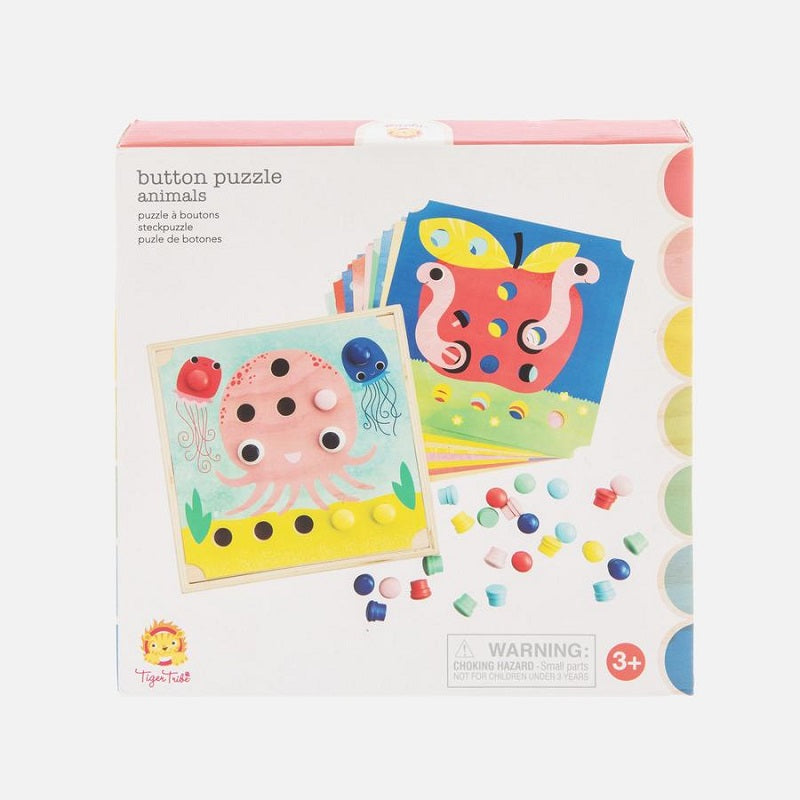 Tiger Tribe Button Puzzle - Animals