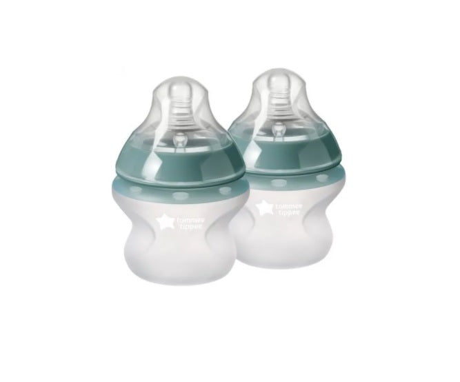 Tommee Tippee Closer to Nature Silicone Baby Bottle 150ml 2 Pack