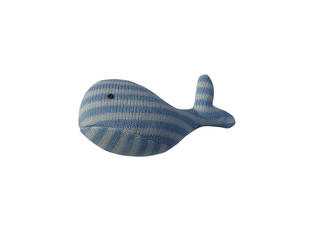 Emotion & Kids Crochet Whale Squeaker - Blue