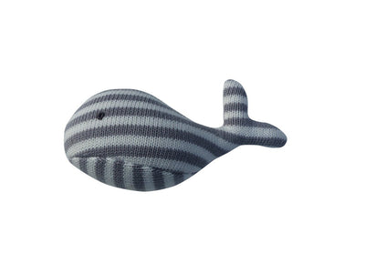 Emotion & Kids Crochet Whale Squeaker - Grey