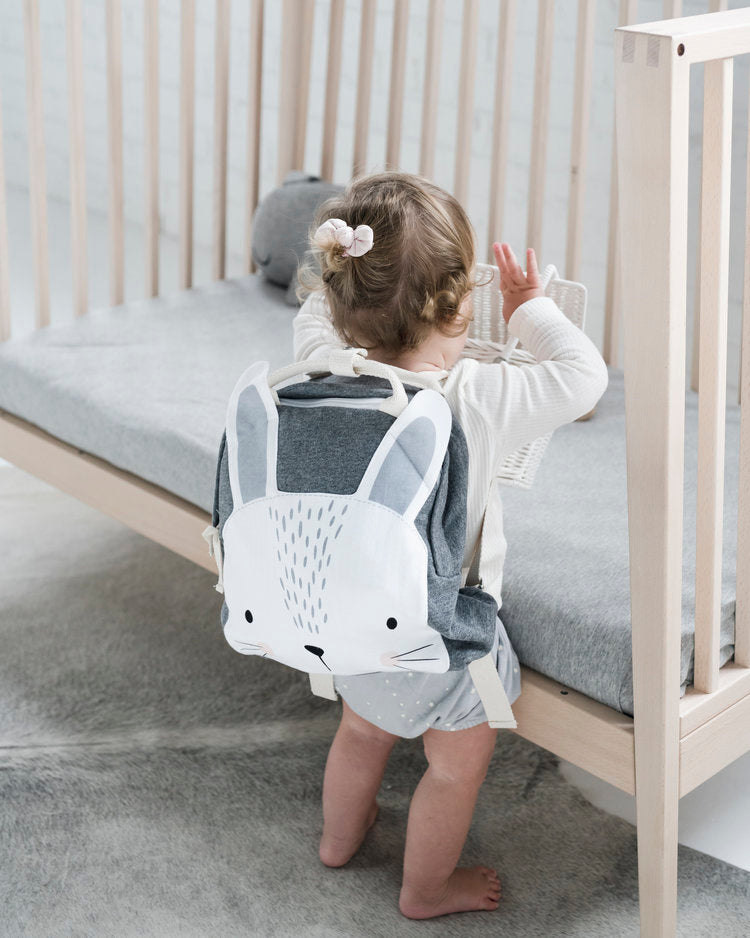 Mister Fly Back Pack - Grey Bunny