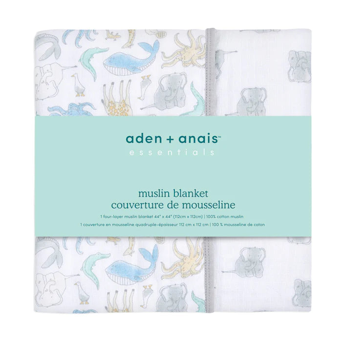 Aden and Anais Muslin Blanket - Natural History Species