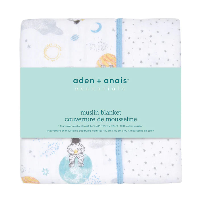 Aden and Anais Essentials Muslin Blanket - Space Explorers