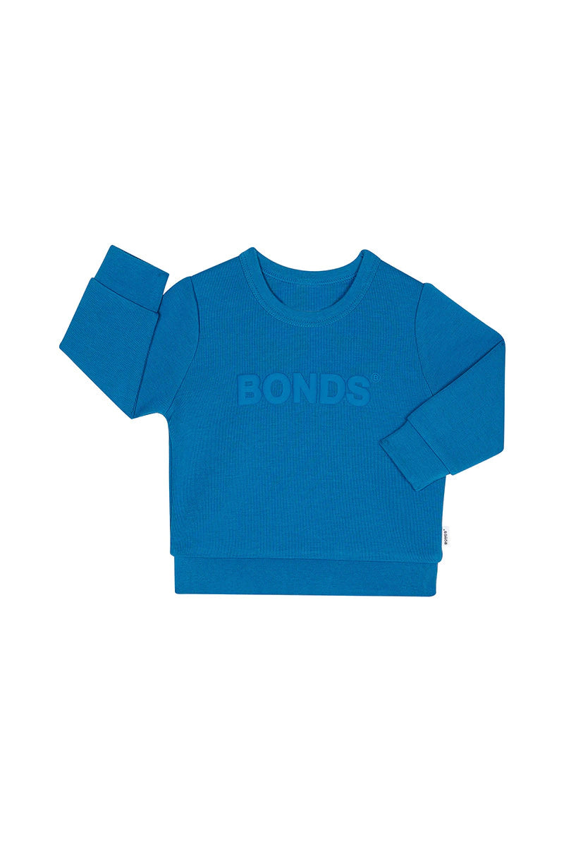Bonds Tech Sweats Pullover - Petrol Blue