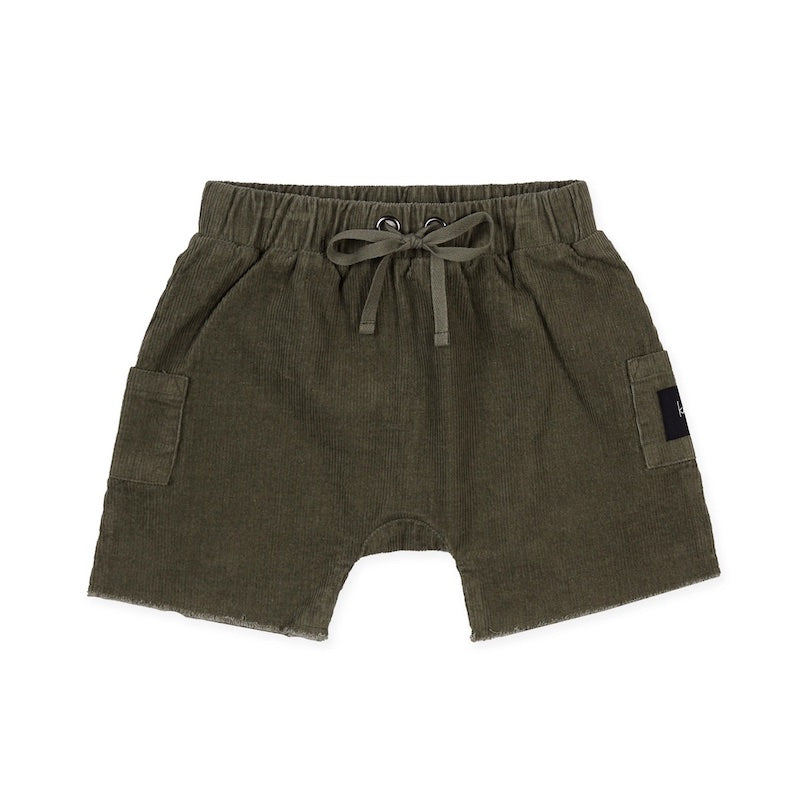 Kapow Kids Sage Corduroy Pocket Shorts