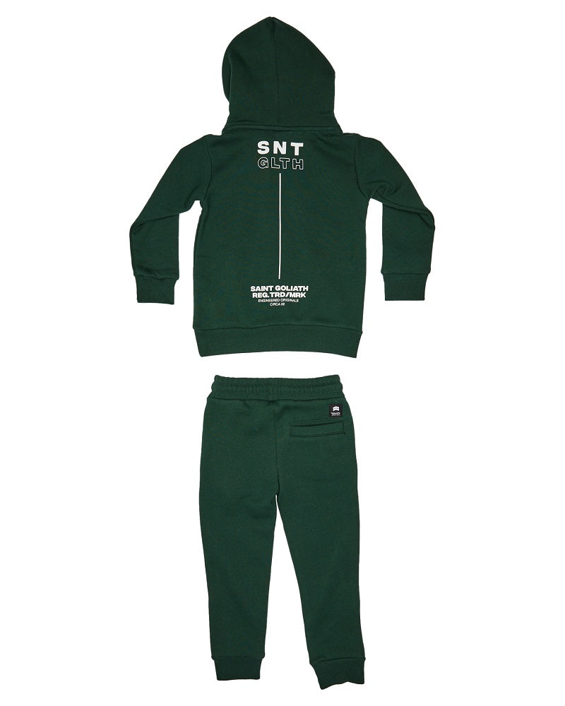 St Goliath Line Up Hoody & Trackpant Set - Multi Green