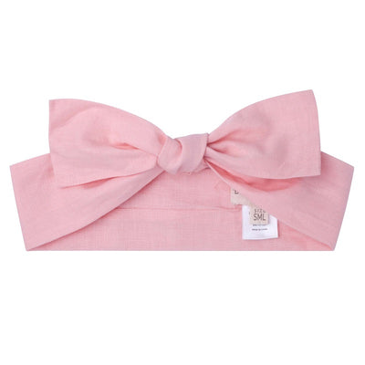 Designer Kidz Linen Headband - Rose Pink