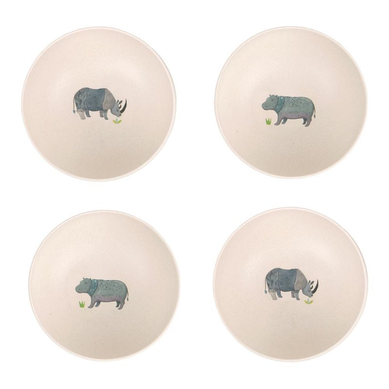 Love Mae 4 Pack Bowls - On Safari