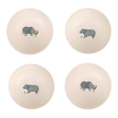 Love Mae 4 Pack Bowls - On Safari