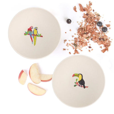 Love Mae 4 Pack Bowls - Toucan And Macaw